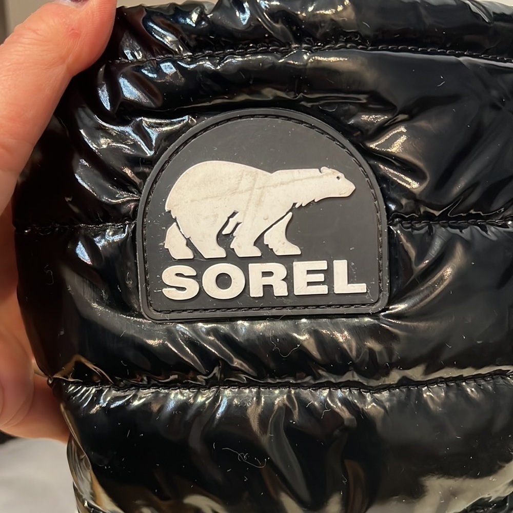 Sorel Sz 9 Joan of Arctic Next Lite Mid Puffy (Black) Women's Boots - Picture 3 of 11